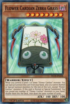 Flower Cardian Zebra Grass (DLCS-EN128) - Dragons of Legend: The Complete Series 1st Edition - Premium Yugioh Single from Konami - Just $0.25! Shop now at Game Crave Tournament Store