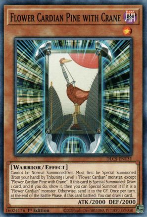 Flower Cardian Pine with Crane (DLCS-EN131) - Dragons of Legend: The Complete Series 1st Edition - Premium Yugioh Single from Konami - Just $0.25! Shop now at Game Crave Tournament Store