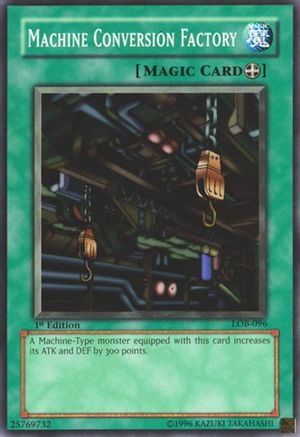 Machine Conversion Factory (LOB-096) - The Legend of Blue Eyes White Dragon 1st Edition - Premium Yugioh Single from Konami - Just $6.54! Shop now at Game Crave Tournament Store