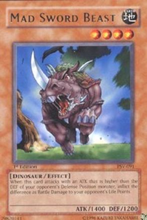Mad Sword Beast (PSV-091) - Pharaoh's Servant Unlimited - Premium Yugioh Single from Konami - Just $0.25! Shop now at Game Crave Tournament Store