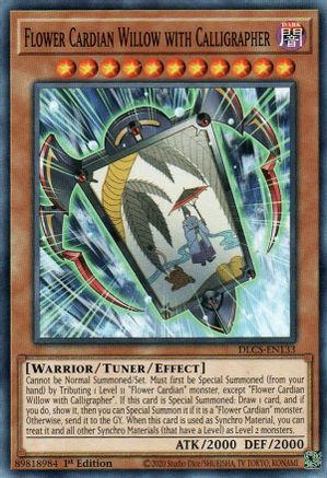 Flower Cardian Willow with Calligrapher (DLCS-EN133) - Dragons of Legend: The Complete Series 1st Edition - Premium Yugioh Single from Konami - Just $0.25! Shop now at Game Crave Tournament Store