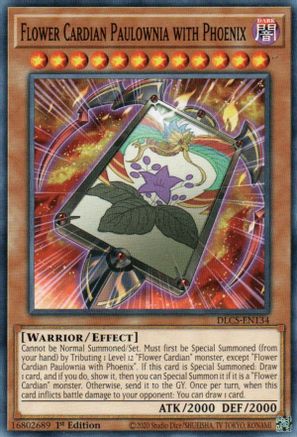 Flower Cardian Paulownia with Phoenix (DLCS-EN134) - Dragons of Legend: The Complete Series 1st Edition - Premium Yugioh Single from Konami - Just $0.25! Shop now at Game Crave Tournament Store