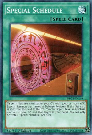 Special Schedule (DLCS-EN140) - Dragons of Legend: The Complete Series 1st Edition - Premium Yugioh Single from Konami - Just $0.08! Shop now at Game Crave Tournament Store