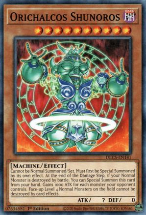 Orichalcos Shunoros (DLCS-EN141) - Dragons of Legend: The Complete Series 1st Edition - Premium Yugioh Single from Konami - Just $0.29! Shop now at Game Crave Tournament Store