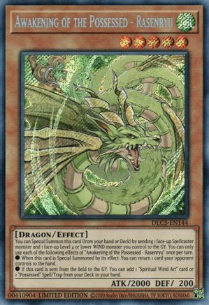 Awakening of the Possessed - Rasenryu (DLCS-EN144) - Dragons of Legend: The Complete Series Limited - Premium Yugioh Single from Konami - Just $0.35! Shop now at Game Crave Tournament Store