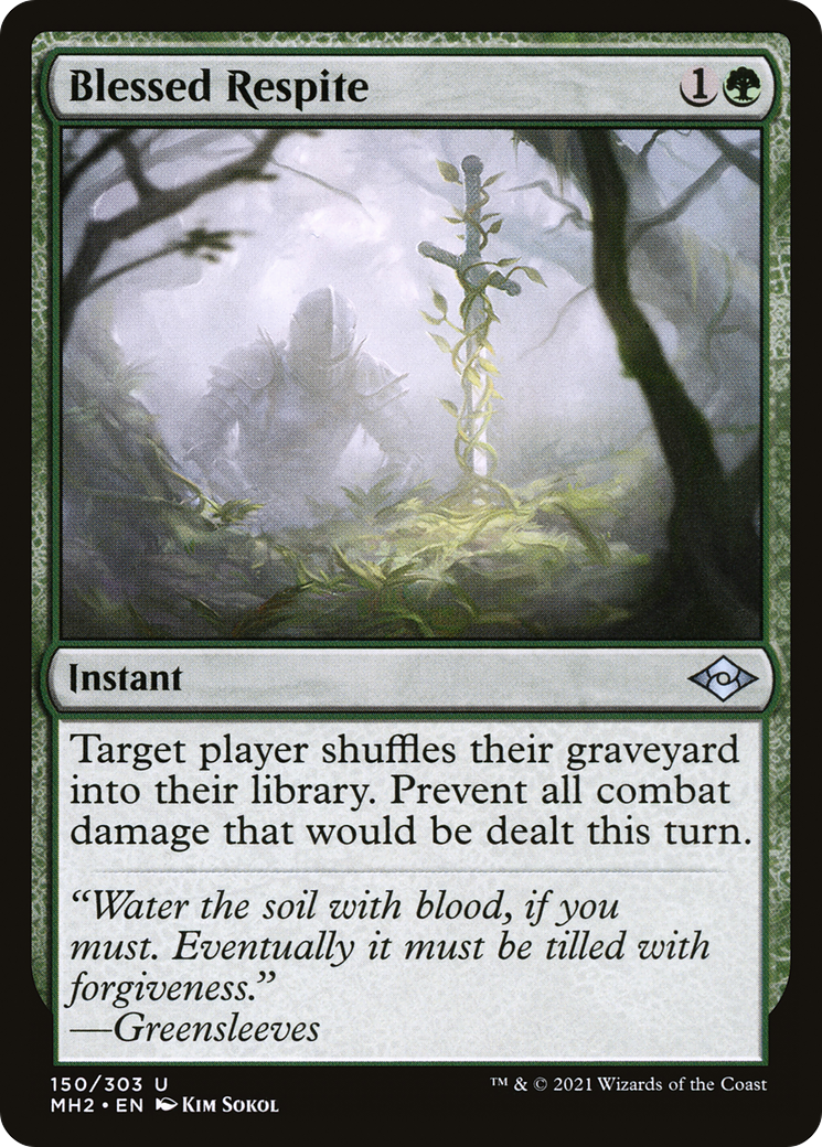 Blessed Respite (MH2-150) - Modern Horizons 2 Foil - Premium MTG Single from Wizards of the Coast - Just $0.33! Shop now at Game Crave Tournament Store