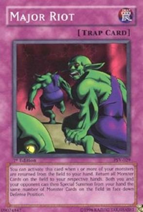 Major Riot (PSV-029) - Pharaoh's Servant Unlimited - Premium Yugioh Single from Konami - Just $0.25! Shop now at Game Crave Tournament Store