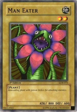 Man Eater (LOB-075) - The Legend of Blue Eyes White Dragon Unlimited - Premium Yugioh Single from Konami - Just $0.25! Shop now at Game Crave Tournament Store
