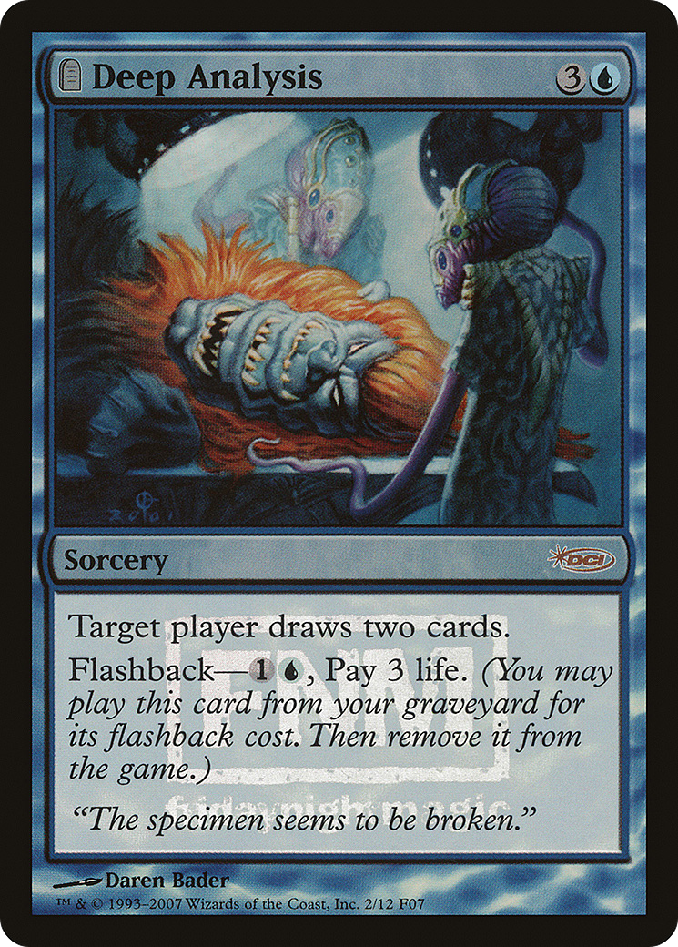 Deep Analysis (F07-002) - Friday Night Magic 2007: (tombstone) Foil - Premium MTG Single from Wizards of the Coast - Just $7.50! Shop now at Game Crave Tournament Store