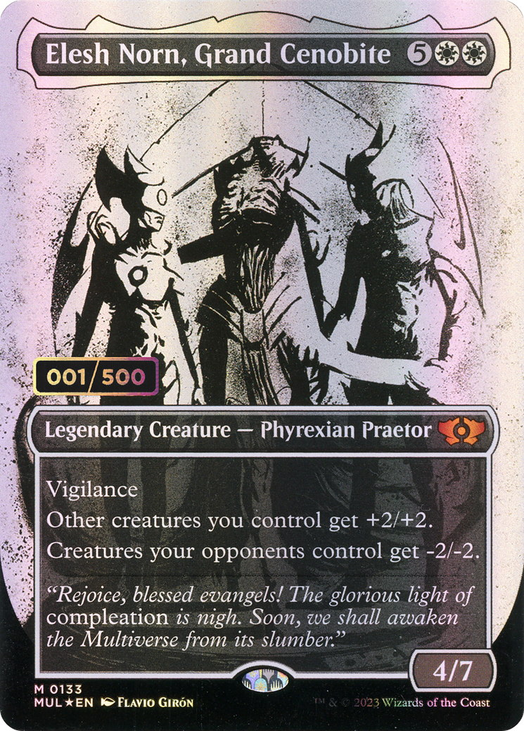 Elesh Norn, Grand Cenobite (MUL-133Z) - Multiverse Legends: (Showcase) (Borderless) Foil - Premium MTG Single from Wizards of the Coast - Just $415.98! Shop now at Game Crave Tournament Store