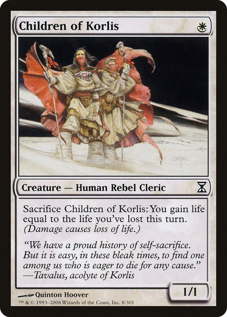 Children of Korlis (TSP-008) - Time Spiral Foil - Premium MTG Single from Wizards of the Coast - Just $3.57! Shop now at Game Crave Tournament Store