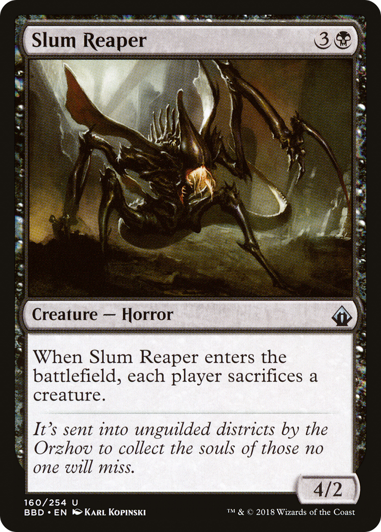 Slum Reaper (BBD-160) - Battlebond Foil - Premium MTG Single from Wizards of the Coast - Just $0.12! Shop now at Game Crave Tournament Store
