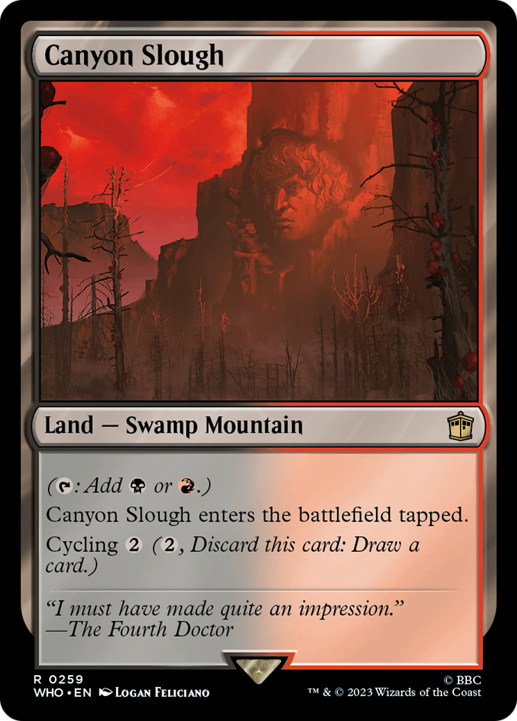 Canyon Slough (WHO-259) - Doctor Who - Premium MTG Single from Wizards of the Coast - Just $0.08! Shop now at Game Crave Tournament Store