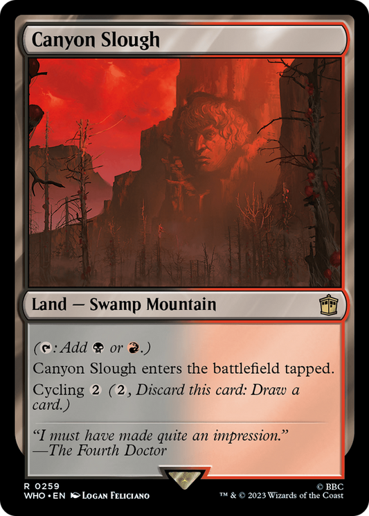 Canyon Slough (WHO-259) - Doctor Who - Premium MTG Single from Wizards of the Coast - Just $0.08! Shop now at Game Crave Tournament Store