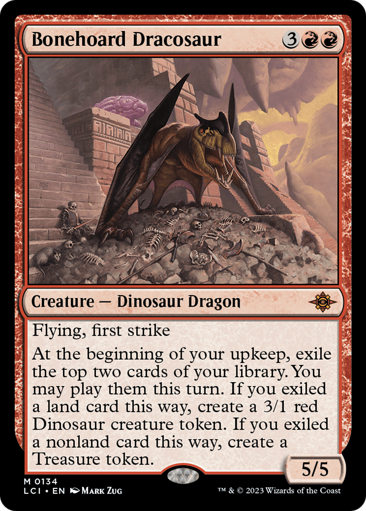 Bonehoard Dracosaur (LCI-134) - The Lost Caverns of Ixalan Foil - Premium MTG Single from Wizards of the Coast - Just $2.48! Shop now at Game Crave Tournament Store