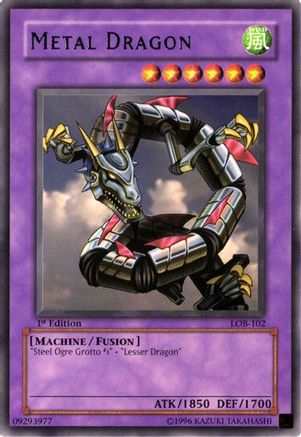 Metal Dragon (LOB-102) - The Legend of Blue Eyes White Dragon Unlimited - Premium Yugioh Single from Konami - Just $0.32! Shop now at Game Crave Tournament Store