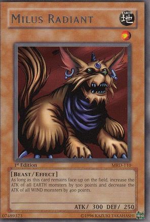 Milus Radiant (MRD-110) - Metal Raiders Unlimited - Premium Yugioh Single from Konami - Just $0.35! Shop now at Game Crave Tournament Store