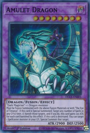 Amulet Dragon (Purple) (DLCS-EN005) - Dragons of Legend: The Complete Series 1st Edition - Premium Yugioh Single from Konami - Just $0.66! Shop now at Game Crave Tournament Store