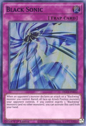 Black Sonic (Blue) (DLCS-EN032) - Dragons of Legend: The Complete Series 1st Edition - Premium Yugioh Single from Konami - Just $0.26! Shop now at Game Crave Tournament Store