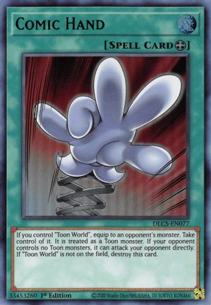 Comic Hand (Green) (DLCS-EN077) - Dragons of Legend: The Complete Series 1st Edition - Premium Yugioh Single from Konami - Just $0.79! Shop now at Game Crave Tournament Store