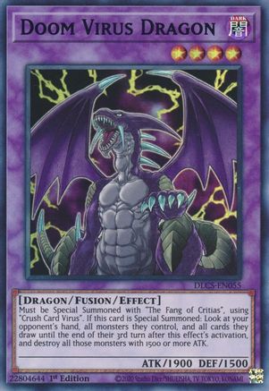 Doom Virus Dragon (Purple) (DLCS-EN055) - Dragons of Legend: The Complete Series 1st Edition - Premium Yugioh Single from Konami - Just $0.24! Shop now at Game Crave Tournament Store