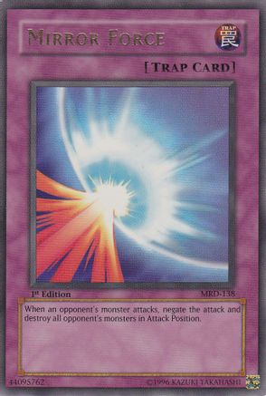Mirror Force (MRD-138) - Metal Raiders 1st Edition - Premium Yugioh Single from Konami - Just $239.20! Shop now at Game Crave Tournament Store