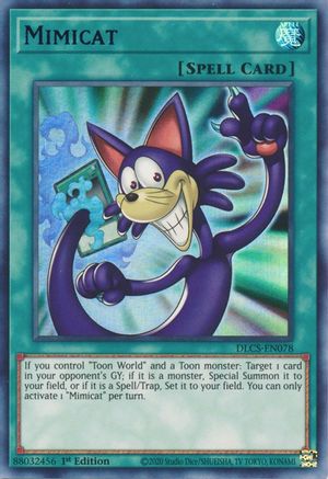 Mimicat (Blue) (DLCS-EN078) - Dragons of Legend: The Complete Series 1st Edition - Premium Yugioh Single from Konami - Just $1.04! Shop now at Game Crave Tournament Store