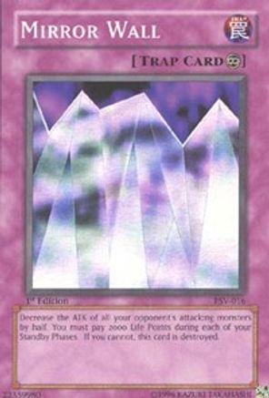 Mirror Wall (PSV-016) - Pharaoh's Servant 1st Edition - Premium Yugioh Single from Konami - Just $3.26! Shop now at Game Crave Tournament Store