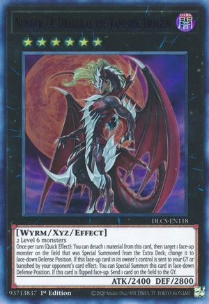 Number 24: Dragulas the Vampiric Dragon (Purple) (DLCS-EN118) - Dragons of Legend: The Complete Series 1st Edition - Premium Yugioh Single from Konami - Just $0.83! Shop now at Game Crave Tournament Store