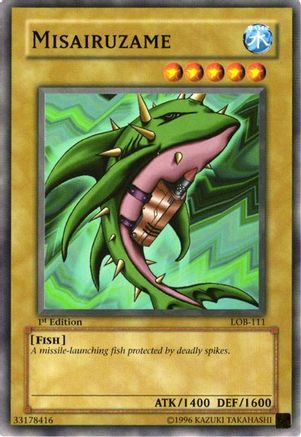 Misairuzame (LOB-111) - The Legend of Blue Eyes White Dragon 1st Edition - Premium Yugioh Single from Konami - Just $0.61! Shop now at Game Crave Tournament Store
