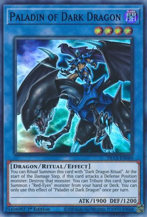 Paladin of Dark Dragon (Purple) (DLCS-EN069) - Dragons of Legend: The Complete Series 1st Edition - Premium Yugioh Single from Konami - Just $0.33! Shop now at Game Crave Tournament Store