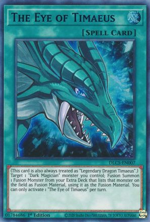 The Eye of Timaeus (Blue) (DLCS-EN007) - Dragons of Legend: The Complete Series 1st Edition - Premium Yugioh Single from Konami - Just $3.34! Shop now at Game Crave Tournament Store