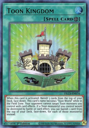 Toon Kingdom (Green) (DLCS-EN074) - Dragons of Legend: The Complete Series 1st Edition - Premium Yugioh Single from Konami - Just $6.37! Shop now at Game Crave Tournament Store