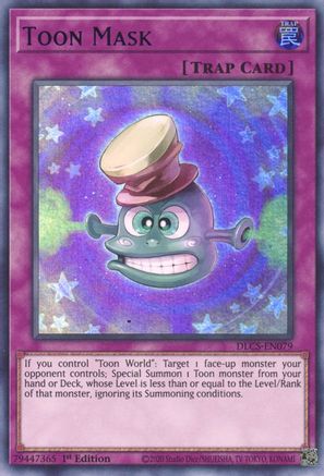 Toon Mask (Blue) (DLCS-EN079) - Dragons of Legend: The Complete Series 1st Edition - Premium Yugioh Single from Konami - Just $0.64! Shop now at Game Crave Tournament Store