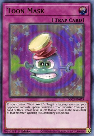 Toon Mask (Green) (DLCS-EN079) - Dragons of Legend: The Complete Series 1st Edition - Premium Yugioh Single from Konami - Just $0.64! Shop now at Game Crave Tournament Store