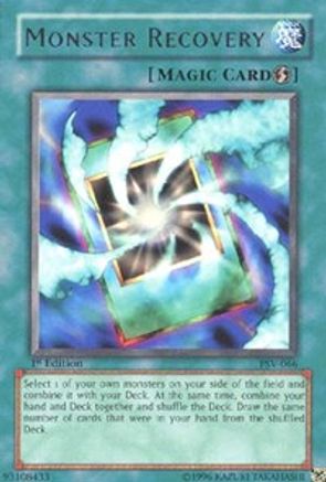 Monster Recovery (PSV-066) - Pharaoh's Servant 1st Edition - Premium Yugioh Single from Konami - Just $0.72! Shop now at Game Crave Tournament Store