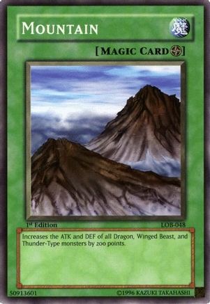 Mountain (LOB-048) - The Legend of Blue Eyes White Dragon Unlimited - Premium Yugioh Single from Konami - Just $0.28! Shop now at Game Crave Tournament Store