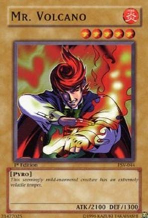Mr. Volcano (PSV-044) - Pharaoh's Servant 1st Edition - Premium Yugioh Single from Konami - Just $0.26! Shop now at Game Crave Tournament Store