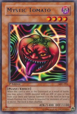 Mystic Tomato (MRL-094) - Magic Ruler 1st Edition - Premium Yugioh Single from Konami - Just $3.38! Shop now at Game Crave Tournament Store