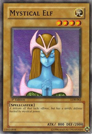 Mystical Elf (LOB-062) - The Legend of Blue Eyes White Dragon 1st Edition - Premium Yugioh Single from Konami - Just $104! Shop now at Game Crave Tournament Store