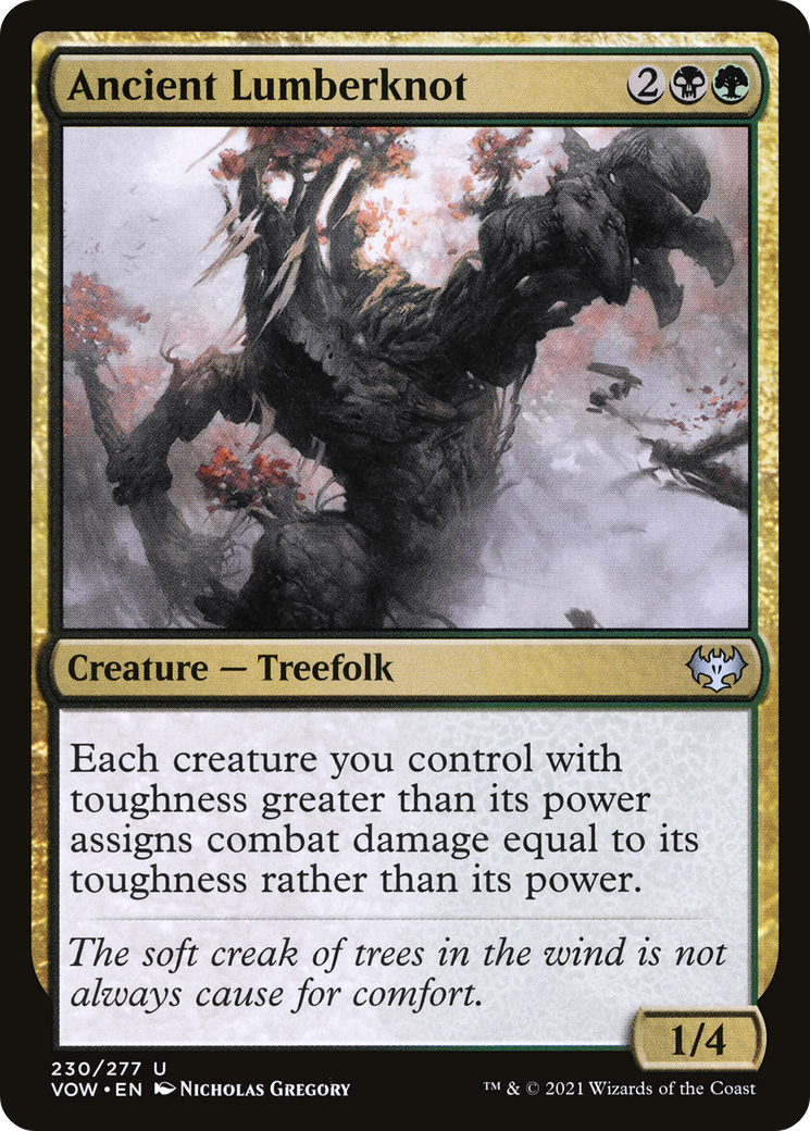 Ancient Lumberknot (VOW-230) - Innistrad: Crimson Vow Foil - Premium MTG Single from Wizards of the Coast - Just $0.08! Shop now at Game Crave Tournament Store