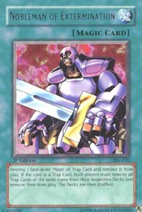 Nobleman of Extermination (PSV-035) - Pharaoh's Servant 1st Edition - Premium Yugioh Single from Konami - Just $1.48! Shop now at Game Crave Tournament Store