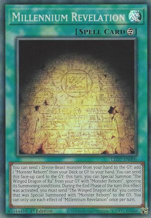 Millennium Revelation (LED7-EN006) - Legendary Duelists: Rage of Ra Unlimited - Premium Yugioh Single from Konami - Just $0.87! Shop now at Game Crave Tournament Store