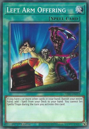 Left Arm Offering (LED7-EN013) - Legendary Duelists: Rage of Ra Unlimited - Premium Yugioh Single from Konami - Just $0.25! Shop now at Game Crave Tournament Store