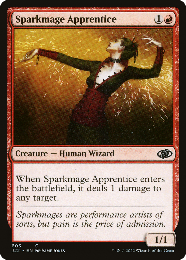 Sparkmage Apprentice (J22-603) - Jumpstart 2022 - Premium MTG Single from Wizards of the Coast - Just $0.08! Shop now at Game Crave Tournament Store