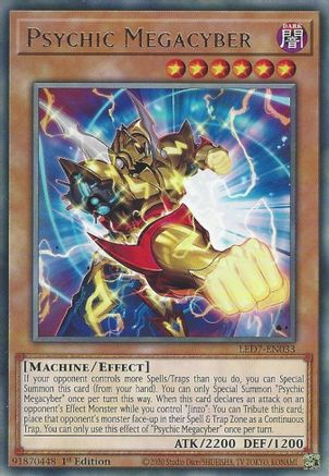 Psychic Megacyber (LED7-EN033) - Legendary Duelists: Rage of Ra 1st Edition - Premium Yugioh Single from Konami - Just $0.25! Shop now at Game Crave Tournament Store