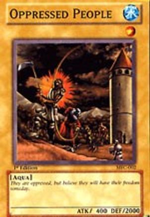 Oppressed People (MFC-002) - Magician's Force Unlimited - Premium Yugioh Single from Konami - Just $0.45! Shop now at Game Crave Tournament Store