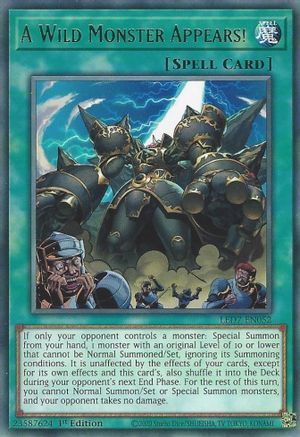 A Wild Monster Appears! (LED7-EN052) - Legendary Duelists: Rage of Ra Unlimited - Premium Yugioh Single from Konami - Just $0.25! Shop now at Game Crave Tournament Store