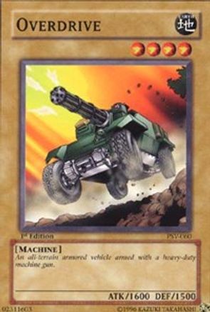 Overdrive (PSV-060) - Pharaoh's Servant Unlimited - Premium Yugioh Single from Konami - Just $0.25! Shop now at Game Crave Tournament Store