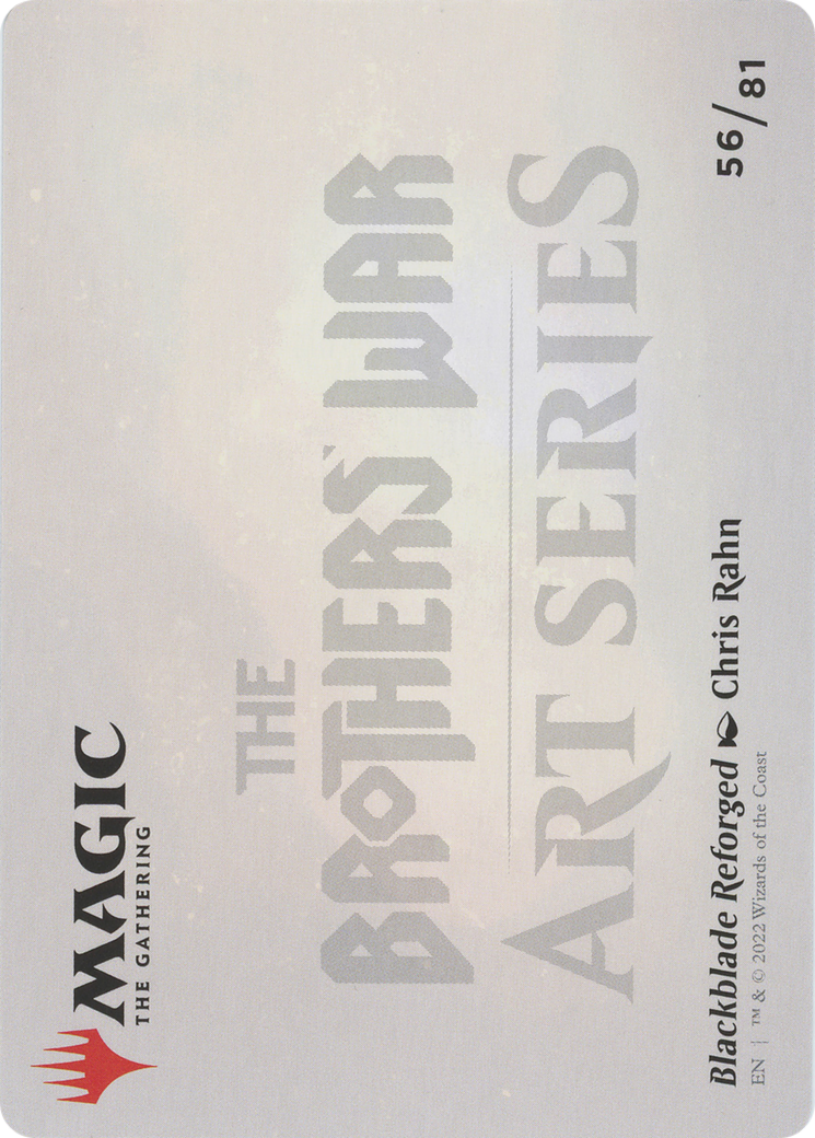 Blackblade Reforged // Blackblade Reforged (ABRO-056) - The Brothers' War Art Series (Borderless) Foil - Premium MTG Single from Wizards of the Coast - Just $0! Shop now at Game Crave Tournament Store